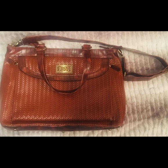 Coldwater Creek Faux Croc Briefcase/Laptop/Handbag - Picture 2 of 8